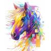 Painting By Numbers Colorful Horse Acrylic Paint Kit Coloring By Numbers Canvas Painting For Adult Diy Gift