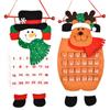 Christmas Advent Calendar Santa Snowman Elk Christmas Tree Pendant Calendar