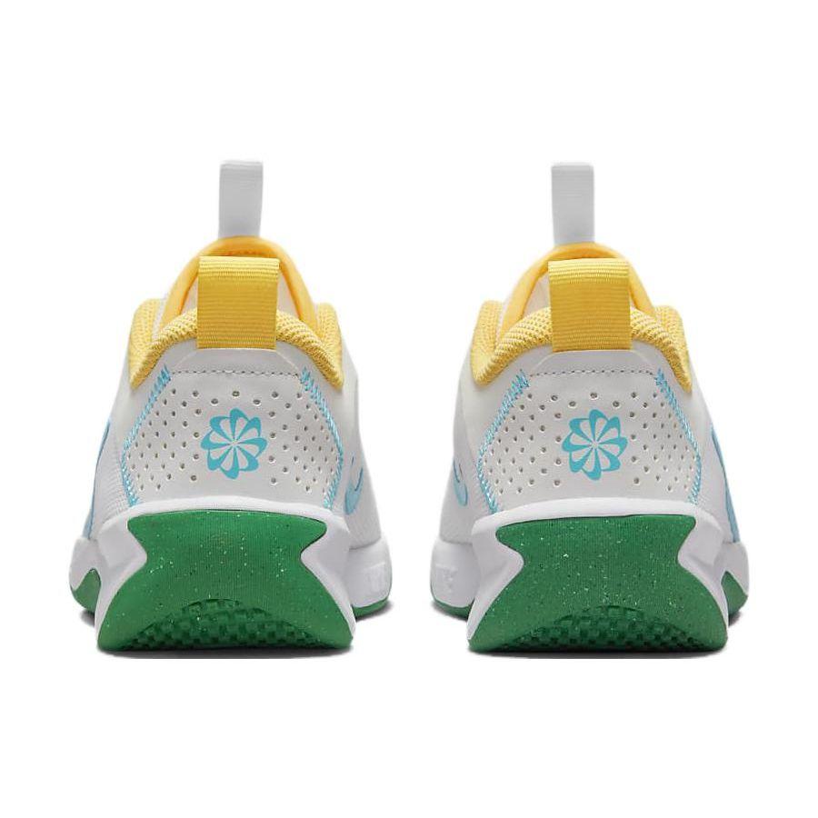 Nike Детские кроссовки Omni Multi-Court GS Spring Colors Белый стадион-Зеленый Балтийский-Синий FJ7719-141