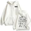 Morat Asuntos Pendientes Yem Zipper Hoodies Men's Harajuku Hip Hop Sweatshirt Jacket Coats Casual Pullovers
