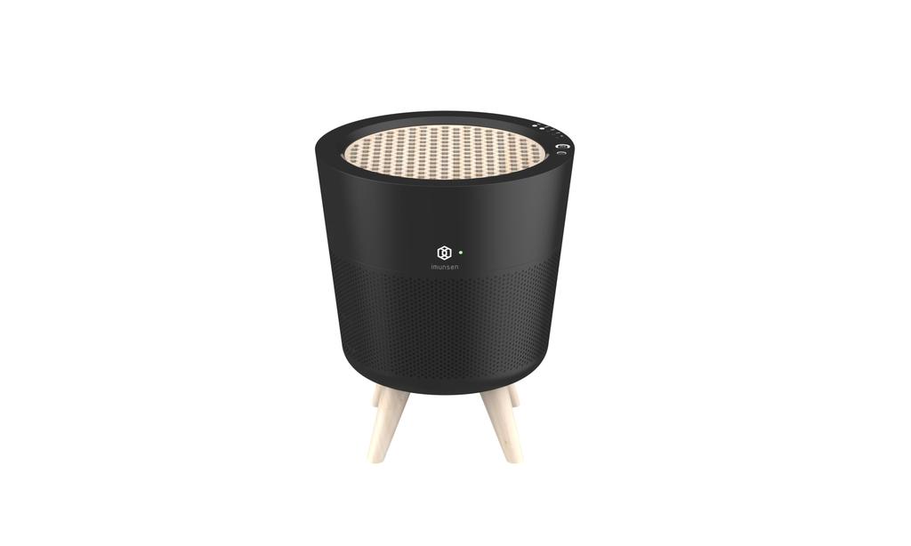 IMUNSEN Air Purifier with Log Cypress Pollen IF Design Sleep Mode Perfect for Smart Automatic Light Sensor Filter, Protection, Etc., Award-winning,