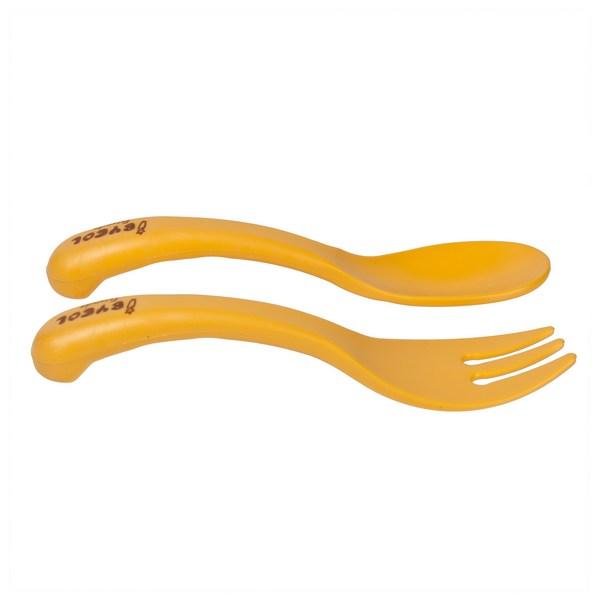 Ibyeol Friends Corn Baby Self Spoon + Fork Set, 1 Set, Mint, Spoon + Fork 1 Set