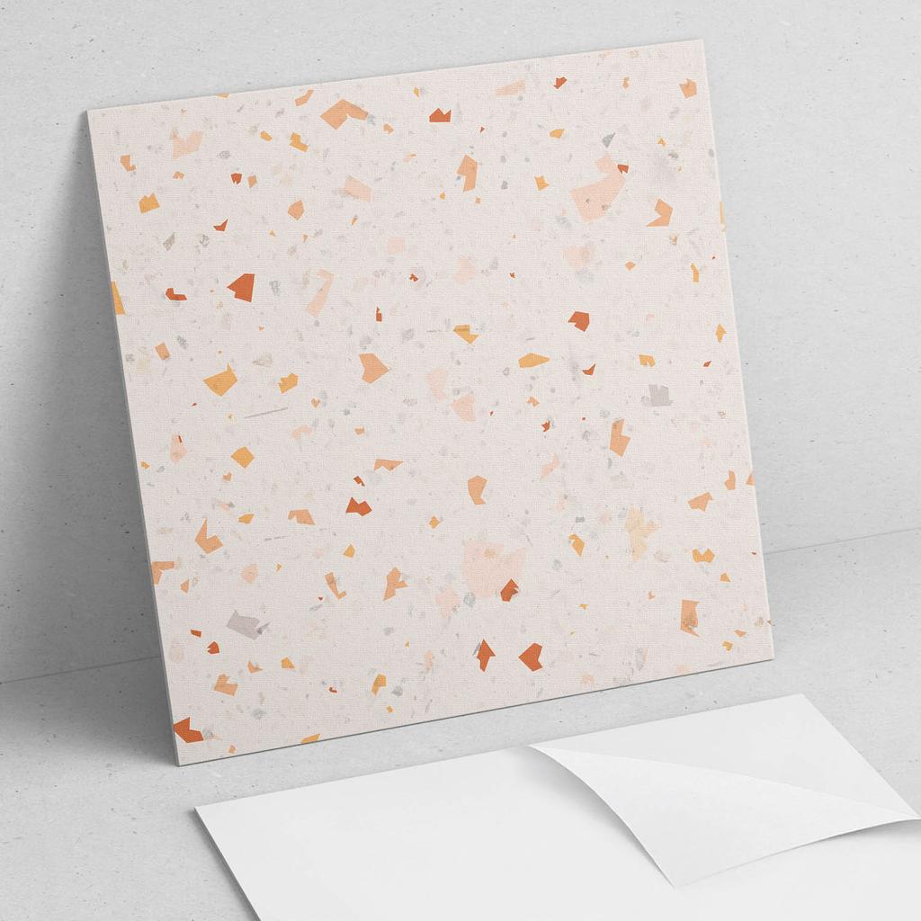 Samoprzylepna Dekoracja Z Grafiką Do Biura Lub Gabinetu Abstrakcyjny Wzór Terrazzo 4X50X50 Cm