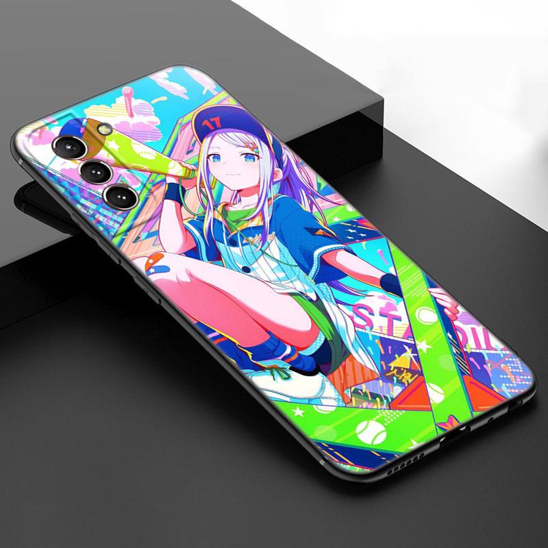 Game Project Sekai Black Silicone Phone Case For Samsung Galaxy S23 S21 S20 FE S24 S22 Ultra S10E S10 S9 S8 Plus