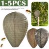 1-5pcs Hanging Wasp Deterrent Paper Hornet Fake Wasp Nest Repellent Hornets Safe Fake Trap Safe Garden Repellent Trap for Yard