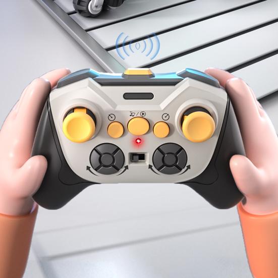 Умный робот-собака с дистанционным управлением, 8WD, вращающийся на 360 градусов, электрический робот с музыкальным светом для малышей, мальчиков и девочек, обучающая игрушка для щенков на радиоуправлении