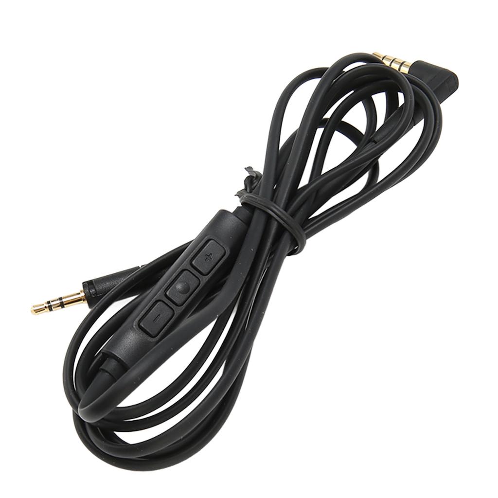 Replacement Headphone Cable with Mic Remote Volume Control for Sennheiser HD4.40 HD4.40BT HD4.50 HD4.50BTNC HD4.30i