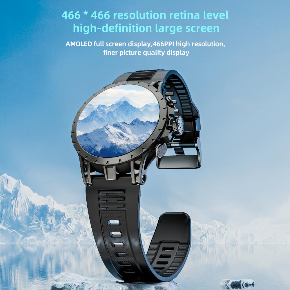 2 шт. Android Smartwatch, 4G Видеозвонок, Фитнес-трекер, Трекер сна