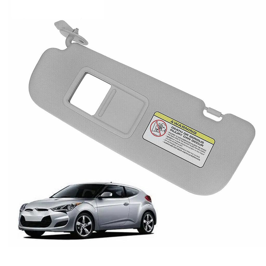 Car Front Window Cover Shade Blind Driver Passenger Side Sunvisor with Mirror For Veloster 85210-2V130-TX 85220-2V140-TX