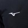 Mizuno Футболка с длинным рукавом NaviDry, размер L, с U-образным вырезом, влагоотводящая, быстросохнущая, нижнее белье, 32MAC197, черно-белая,