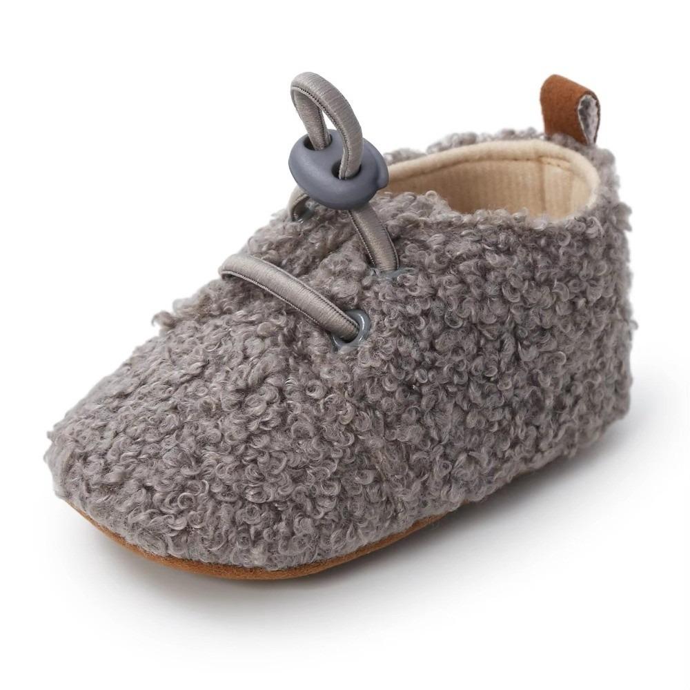 Fluff Material Toddler Shoes Cashmere Lining Winter Baby Shoes New Soft Sole Shoes Newborn Wear
