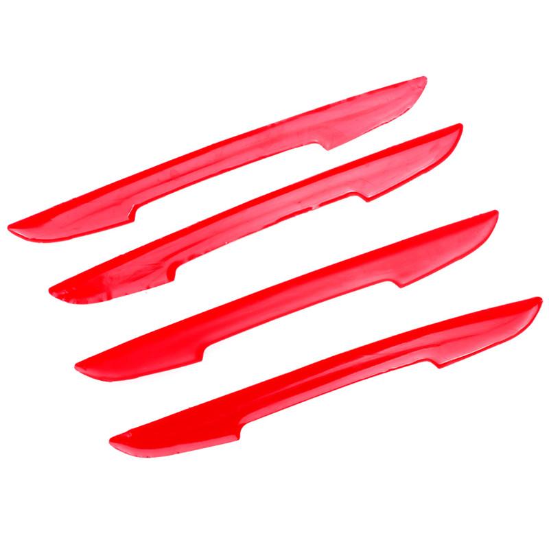 4 шт., защитная полоса для боковой двери автомобиля, защитная полоса, защита для бампера, ручка, 3D наклейка, Стайлинг автомобиля