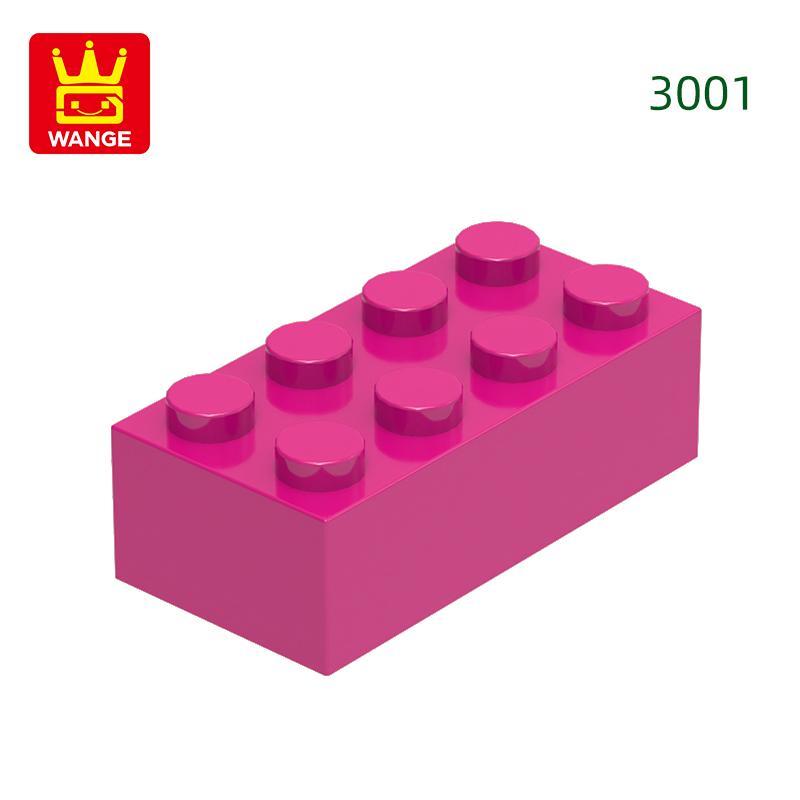 Нетоксичный 40 шт./лот 3001 2x4 Высокий 8-отверстий Строительный блок Moc Цветные детали Совместимые с Кирпичом DIY Детская игрушка Сборка Подарочная коробка