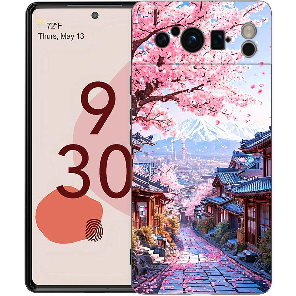Серия 'Пейзажи Японии' Эстетизм Пейзаж Чехол для телефона для Google Pixel 9 8 7 6 Pro XL 8A 6A 7A 5G Мягкий ударопрочный ТПУ Чехол