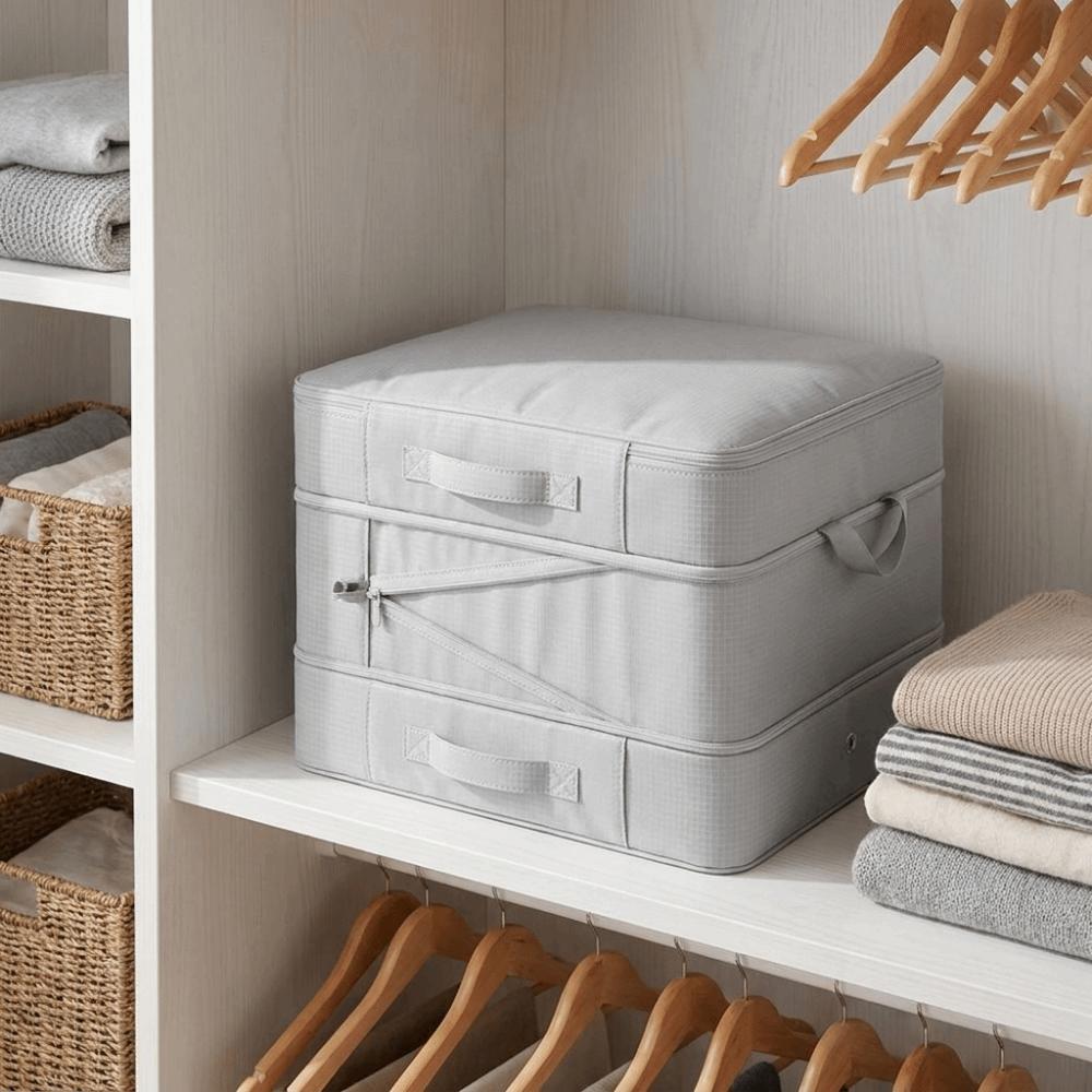 Foldable And Expandable Compression Clothes Storage Bag Quilt Moving Bag for Blankets Comforters