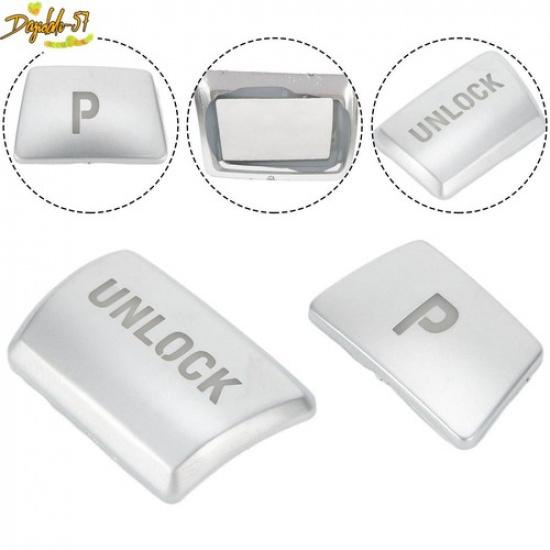 Gear Shift Knob P&UNLOCK Button Cover Trim For BMW X6 E70 E71 X3 1/2/3/4/5/7 New
