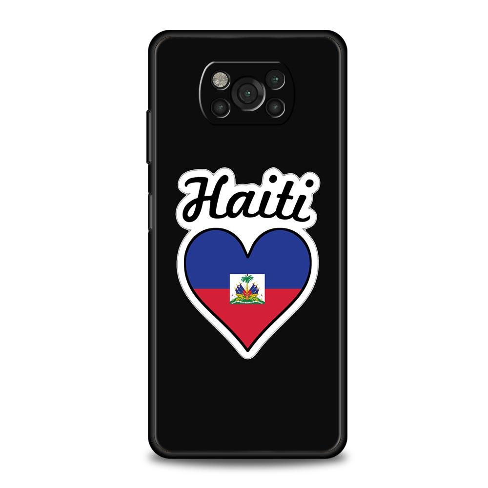 Чехол для телефона Флаг Гаити Для Xiaomi Poco X6 X5 Pro X4 X3 NFC F5 Pro F4 F3 GT M5 M4 Pro 5G M3 C51 C50 C55 Мягкая крышка