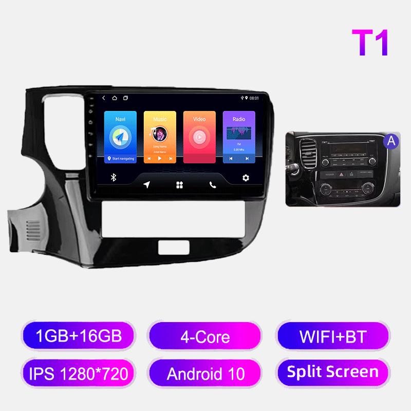 Android Car Radio For Mitsubishi Outlander 2018-2021 Multimedia Player Head Unit Stereo GPS Navigation BT WIFI 1+16GB