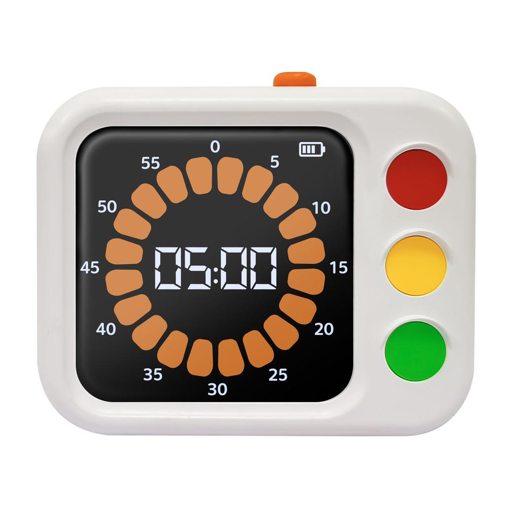 Plastic 60 Minutes Digital Timer For Classroom Learning Task LED Display Visual Timer Students Time Management Tool