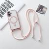 For iPhone 17 Case Compatible with MagSafe Electroplating TPU Phone Cover with Long Lanyard