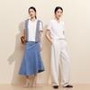 Женская хлопковая вязаная футболка Vero Moda с V-образным вырезом и коротким рукавом