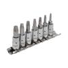 SIGNET 21877 Black Hex Lobe Bolt Remover Socket Set of Compatible with and for Removing Broken Hex Lobe Bolts 7, 6.3mm Drive, 1/4" Drive, Right-