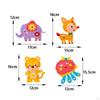 4 Pieces DIY Sewing Kit Animal Doll Material Improve Confidence Lovely Kids Crafts Supplies
