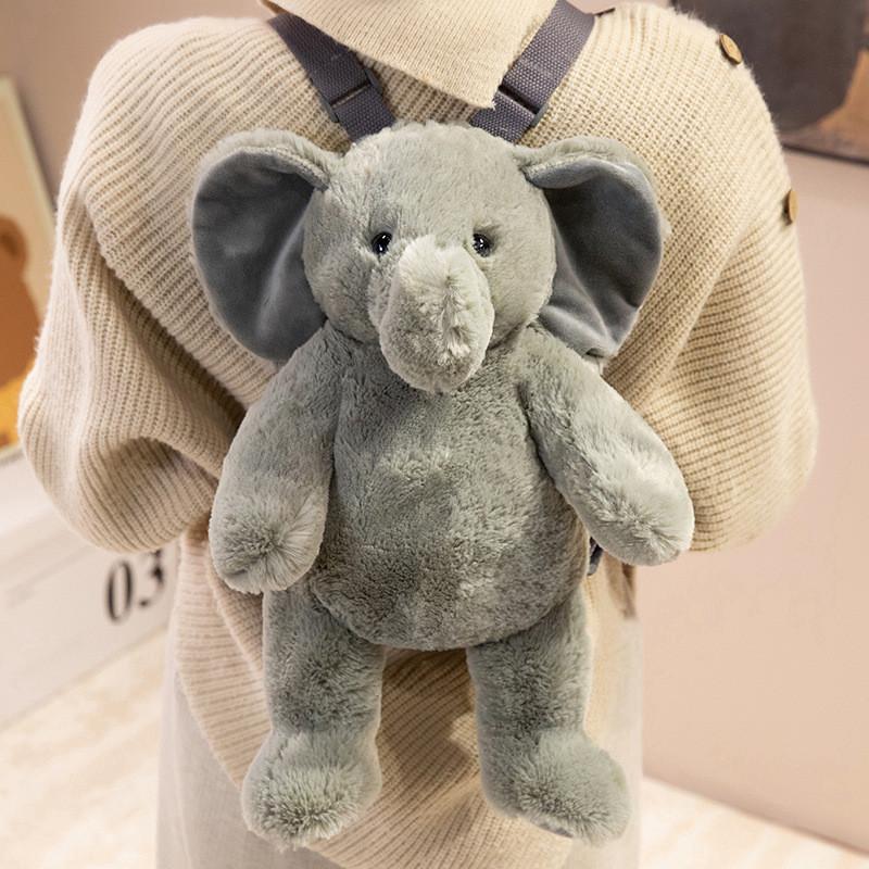 Nice 40Cm Lovely Plush Sloth Alpaca Lemur Elephant Backpack Toy Cute Animal Shoulders Bag Lions Rabbit Giraffe Nice Gift