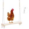 Pet Chicken Large Parrot Pinevood Качели Подставка Бар Игрушка Безопасность Жевание Кусание Игра