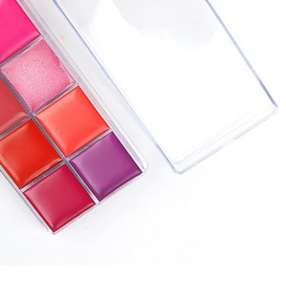 Палитра для губ Макияж Увлажняющий Нелипкий Контурирующий Мерцающий и Матовый Стойкий 12 Цветов, Палитра для губ, 1 шт.