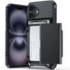 Подходит для iPhone 16 Чехол-картхолдер 15Plus Комплект Пивная сдвижная крышка Сумка для карт Многофункциональный Apple 14/13 Жесткий комплект