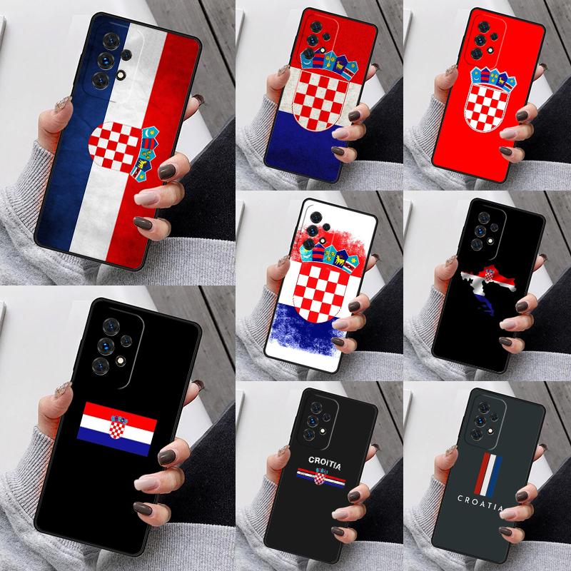 Croatia Flag Phone Case For Samsung Galaxy S25 S23 S30 S8 S21 S20 FE S24 S22 Note 10 20 S8 Plus lite Ultra