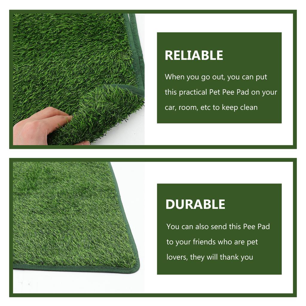 Premium Pet Pee of Safe Pe Tpr Material Supple Absorbent Grass Surface Ideal for Training Puppies Assisting Older Dogs