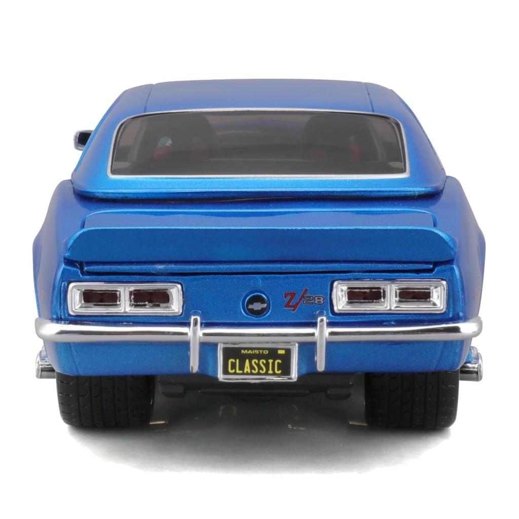 Maisto Масштаб 1/24 Chevrolet Camaro Z/28 1968 Синий Кастом Классическая Серия Маслкаров / Литая Модель Автомобиля, Готовое Изделие, 32508