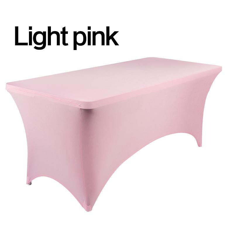 Fashion Luxury Cocktail Hotel High Stretch Wedding Hotel Birthday Table Cover Elastic Table Long Table Cloth Set Tablecloth Decoration