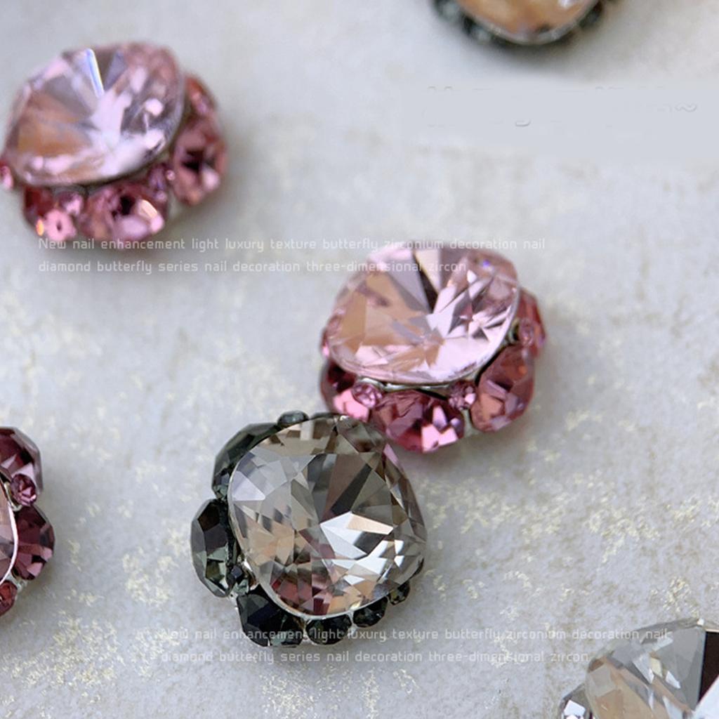 3PCS 3D Nail Charms AB Nail Rhinestones Set for Nail Art Clothing Jewelry DIY Nails Art Craft Manicure Embellishment