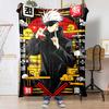 The Jujutsu Kaisen Patterned Blanket Is Perfect for Bedding or Any Other Occasion, Making It A Perfect Gift Choice.