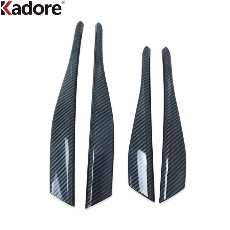 For Volkswagen VW Golf 8 MK8 Pro R    Carbon Car Front Bumper Grille Grill Cover Trim Fog Light Trims Accessories