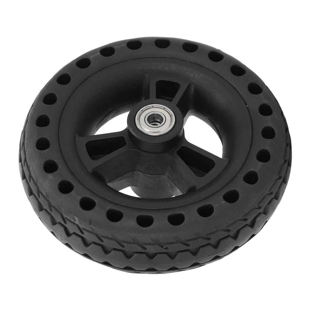 Колесо 6 дюймов TPE резиновое цельное, нескользящее, 75 кг, грузоподъемность, сменное колесо для ручной тележки