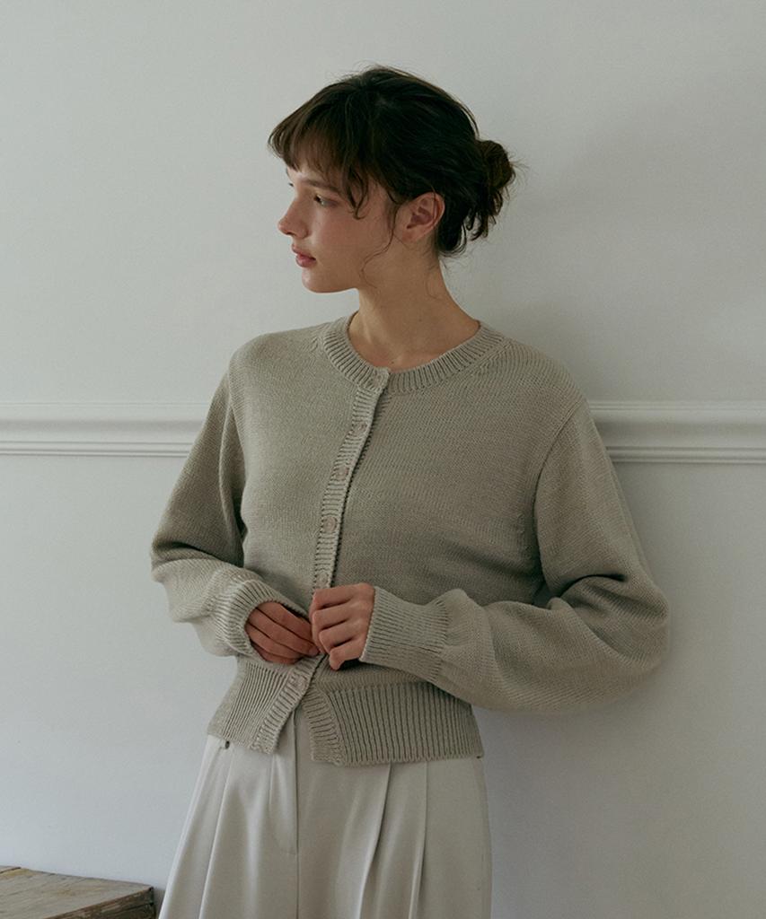 Заказать круглый кардиган в стиле Layering - Греж