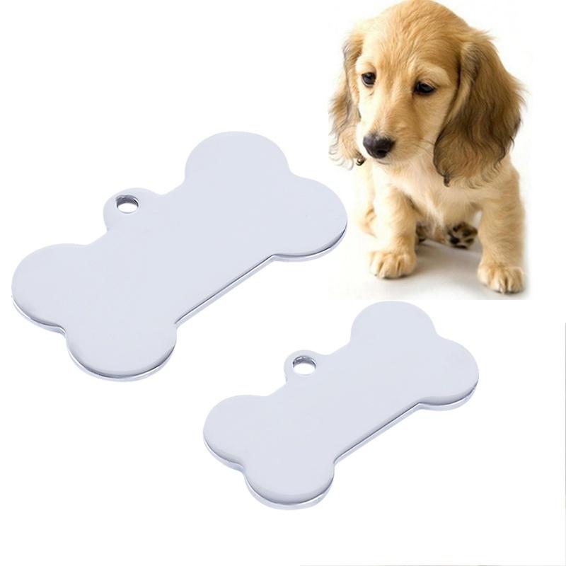 Удостоверение личности собаки в форме кости, металлическая этикетка для домашних животных, табличка с именем, товары для домашних животных