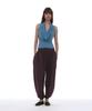 PARTIMENTO WOMEN Pwc Curtain Skirt Layered Harem Pants_Midnight Plum
