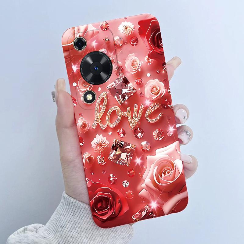 Case For Huawei Nova Y72 Butterfly Floral Girl Design Soft TPU Silicone Back Cover For Huawei Nova Y 72 MGA-LX3 Enjoy 70 Fundas