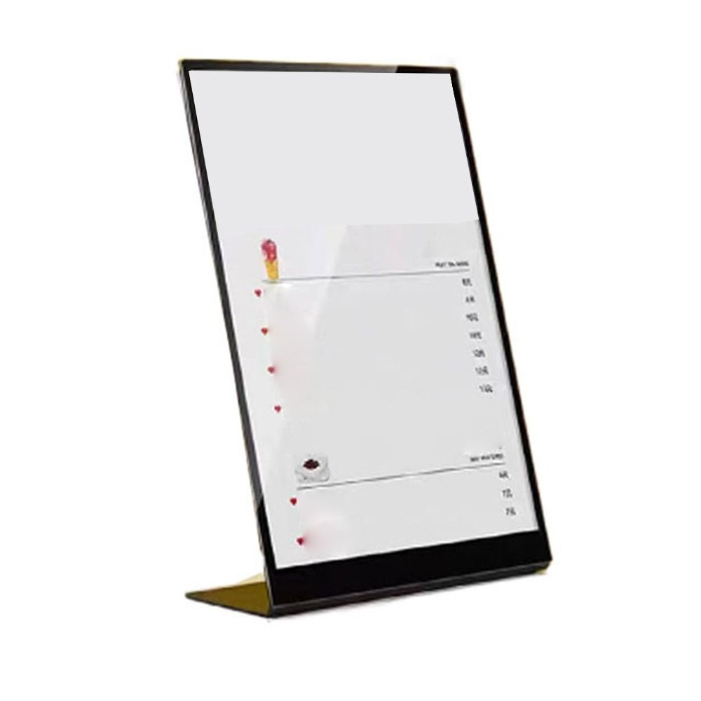 Пластиковая панель Каталог вин Подставка для меню A4 A5 A6 L-образный держатель для настольных карточек Настольный держатель для фотокарточек с орнаментом