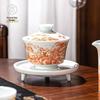 Керамический чайный набор Jingdezhen с ручной росписью, цвет алюмо-красный, пейзаж