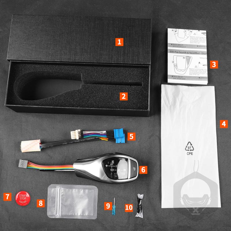 For BMW X3 E83 2004 2005 2006 2007 2008 2009 2010 Replacement LED Gear Shift Knob Modification Accessory Car Interior Accessorie
