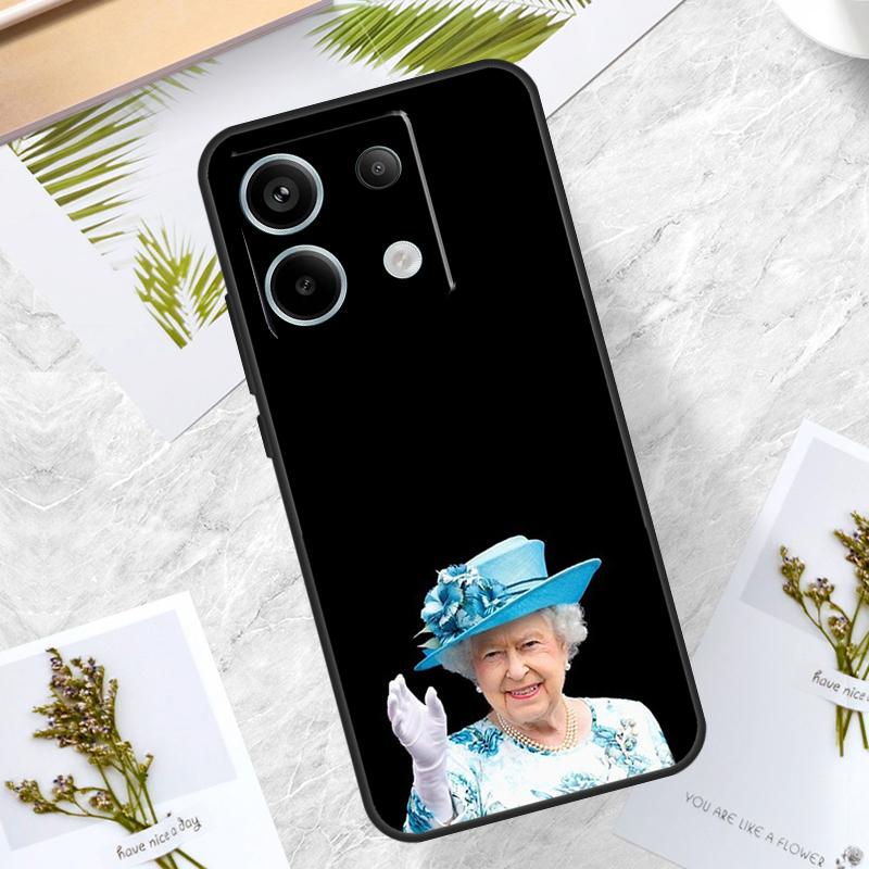 Queen Elizabeth II Case For Xiaomi Redmi Note 13 Pro 12 11 10 9 9S 10S 11S 12S Cover For Redmi 12C 9C 10C 13C