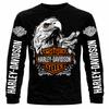 Мужская футболка Harley Davidson с длинным и коротким рукавом, 100% хлопок, размеры от S до 6XL
