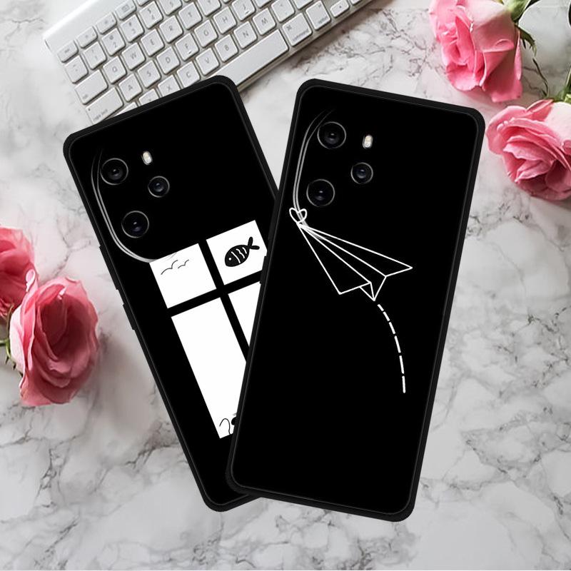 Простой цветной мягкий чехол из ТПУ для Honor 100 Pro 5G