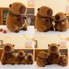 Capybara Simulated Animal Plush Doll Childrens Birthday Gifts Decorations Home